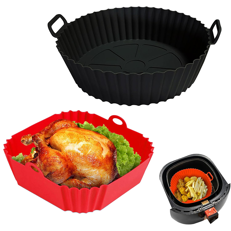 Kitchen Baking Pan - Air Fryer Silicone Liners Pot Cooking
