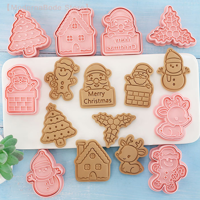 Kitchen Baking Set - 【M】3D Christmas Cookie Cutter Set -