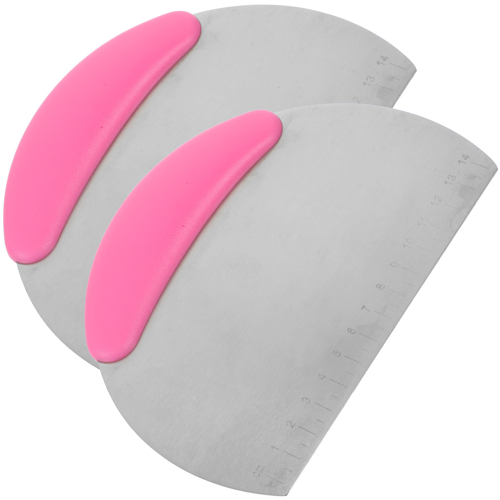 Kitchen Baking Set - 2Pcs Silicone Dough Scraper Set with