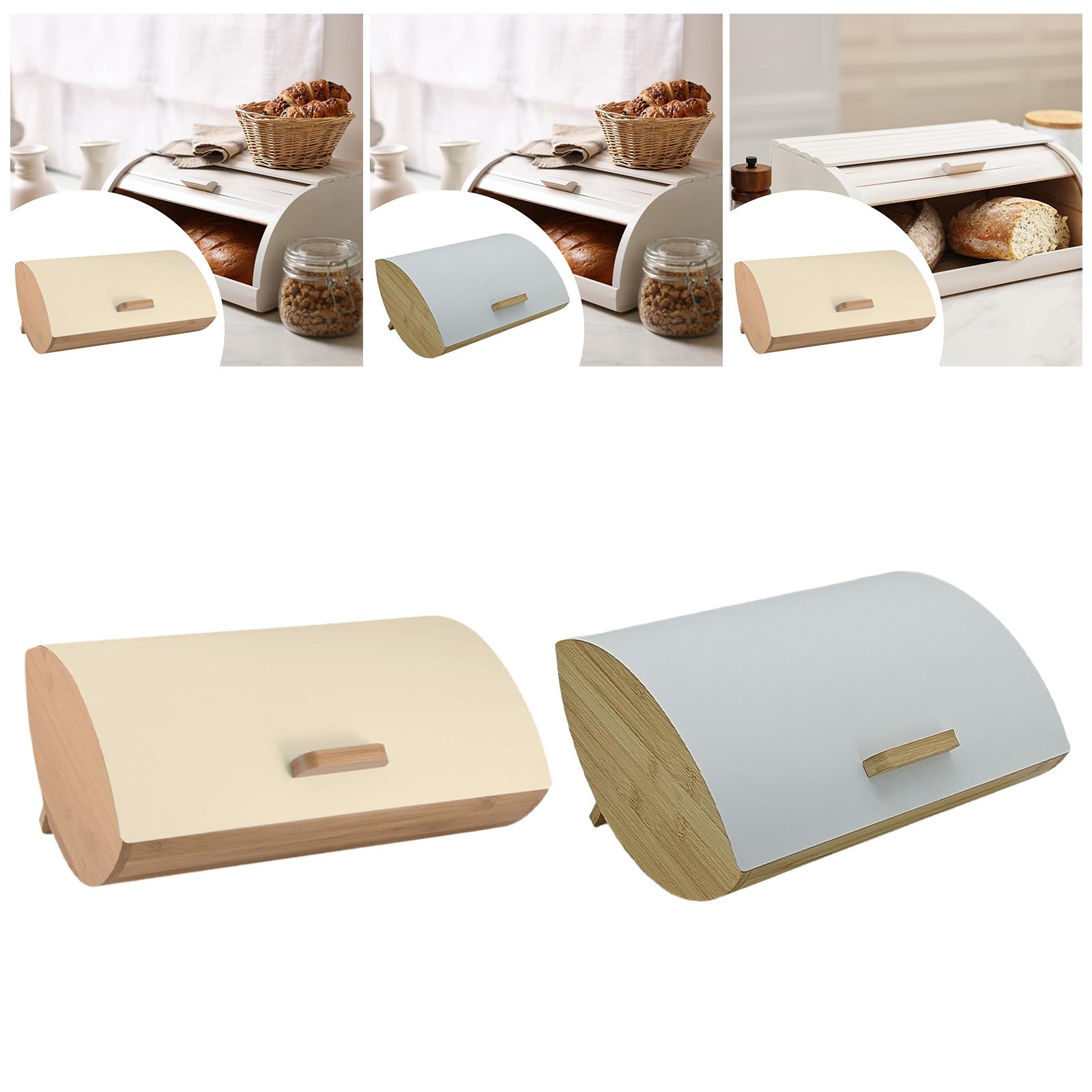 Kitchen Baking Counter - Bread Box Multipurpose Farmhouse Keeper for