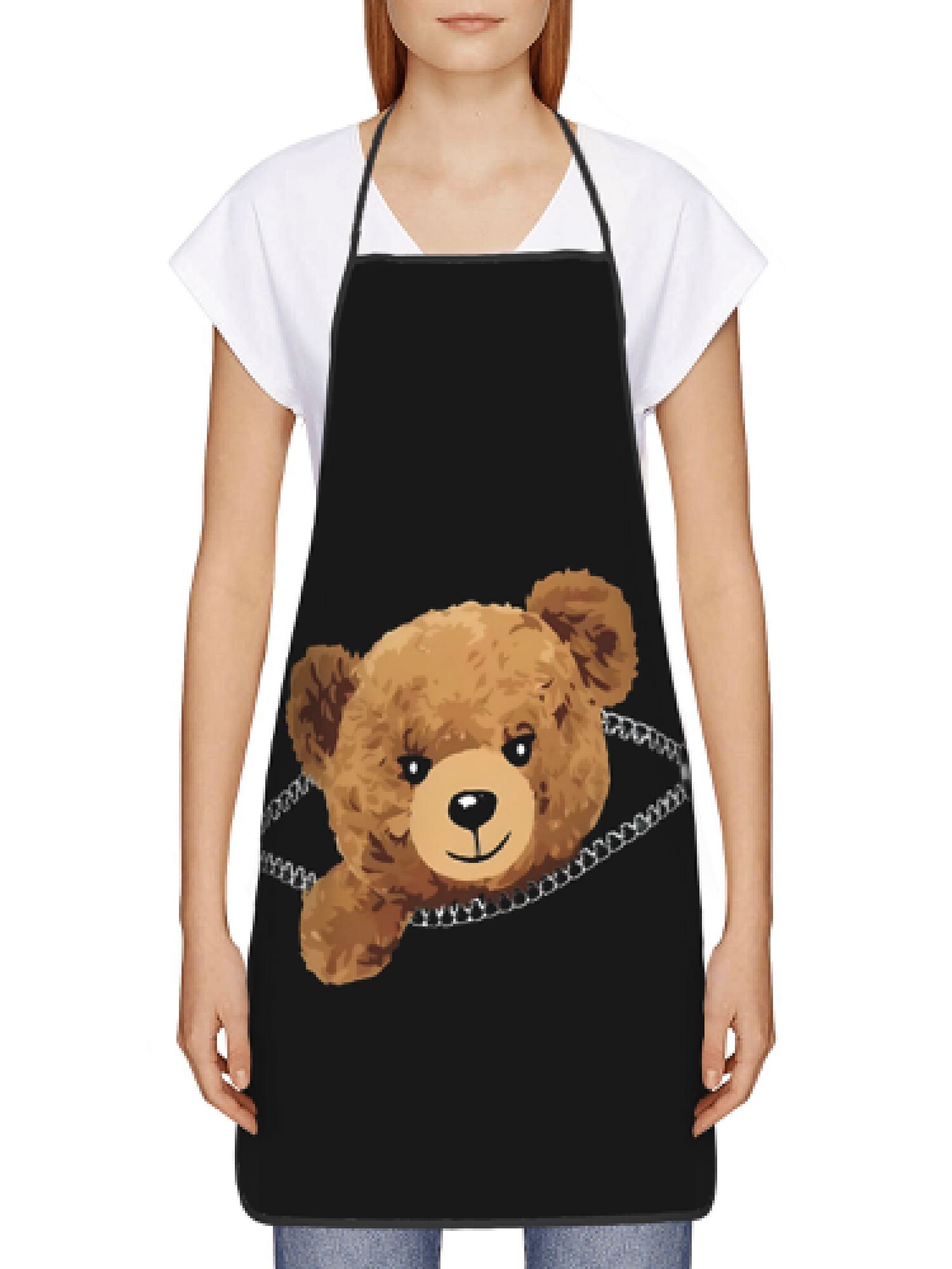 1pc Zipper Bear Apron Cute Ted – Kitchen Baking Background Bewertung und Preis