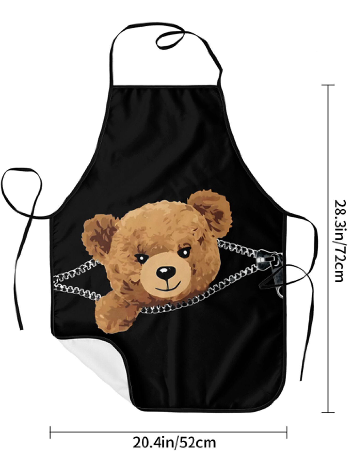 1pc Zipper Bear Apron Cute Ted – Kitchen Baking Background Bewertung und Preis