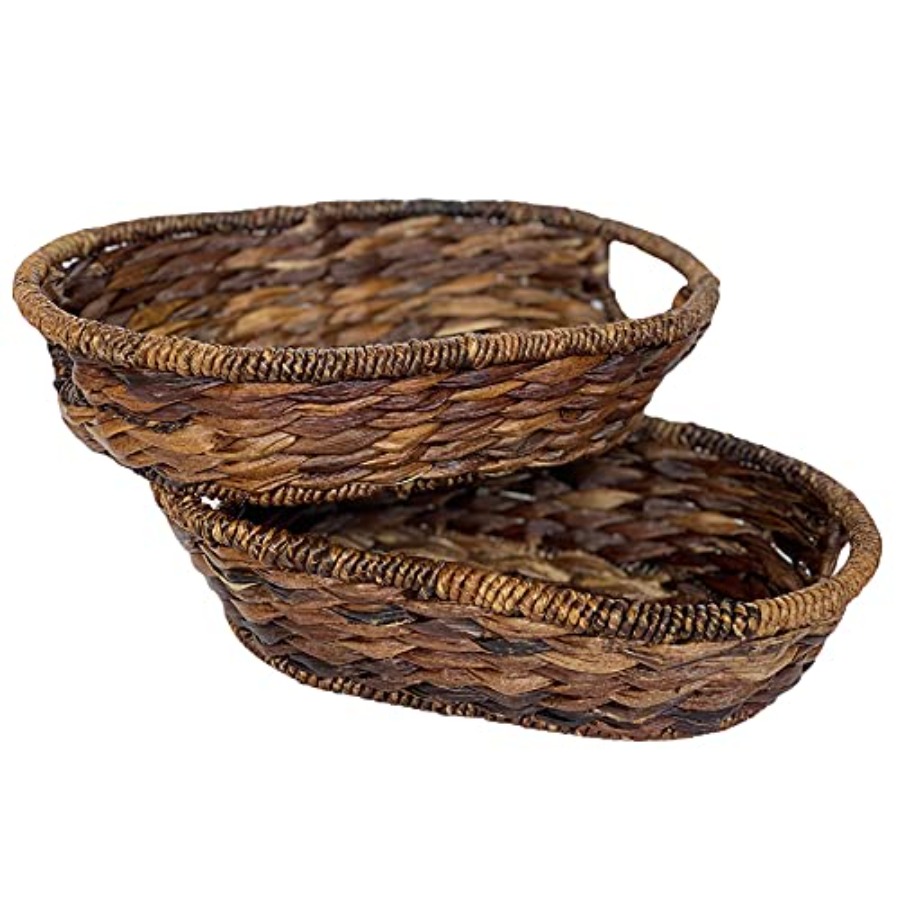 Handwoven Oval Wicker Baskets  – Kitchen Baking Set Bewertung und Preis