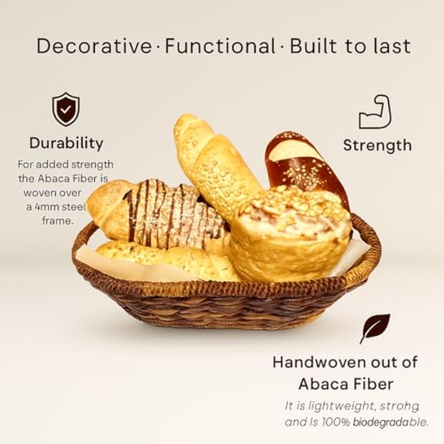 Handwoven Oval Wicker Baskets  – Kitchen Baking Set Bewertung und Preis