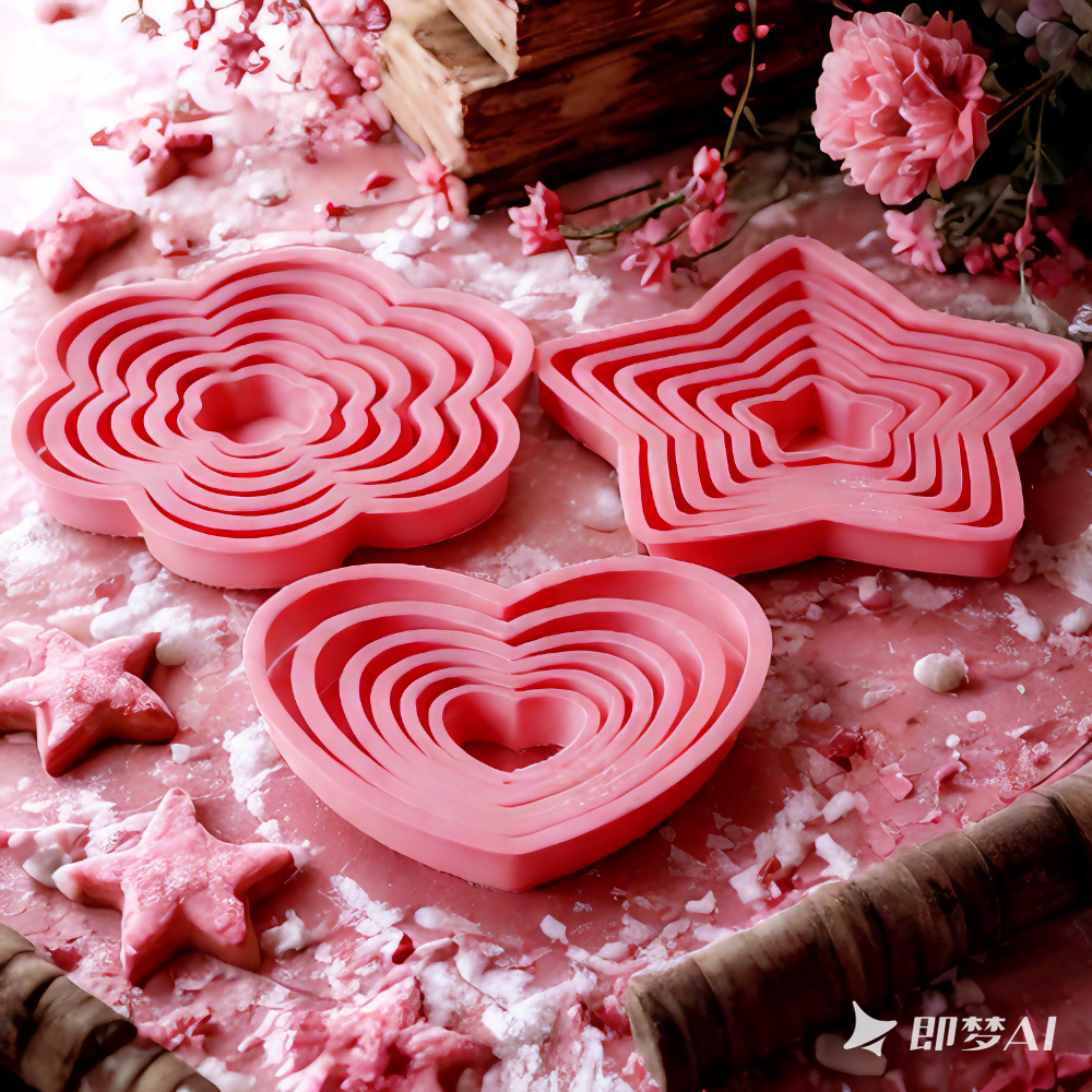 1set/3sets Pink Heart Star Flo – Kitchen Baking Set Bewertung und Preis