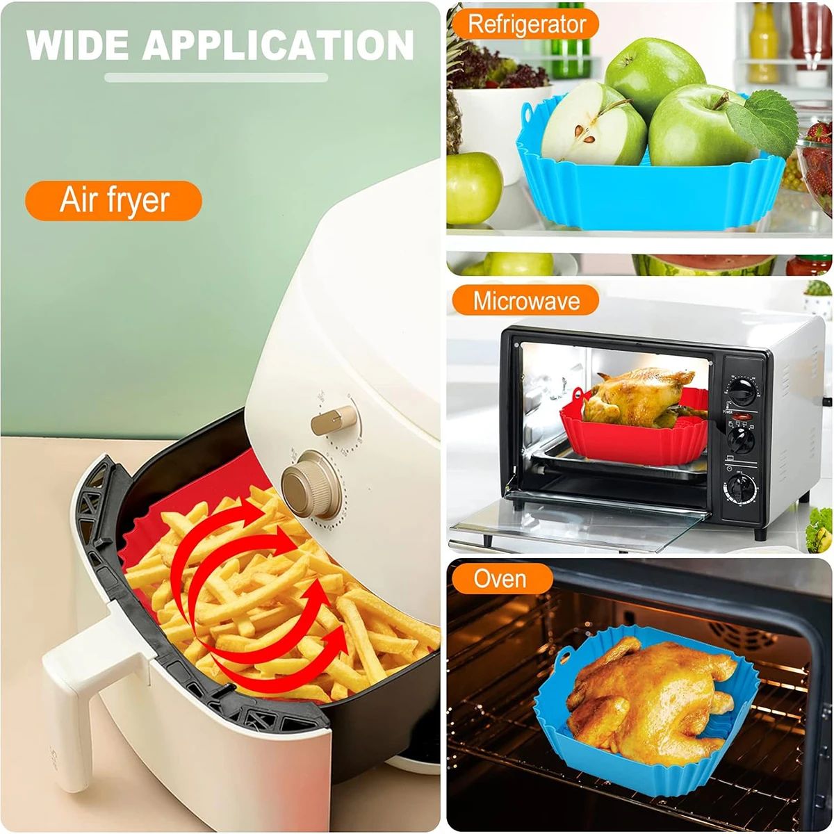 Air Fryer Silicone Liners Pot  – Kitchen Baking Pan Bewertung und Preis