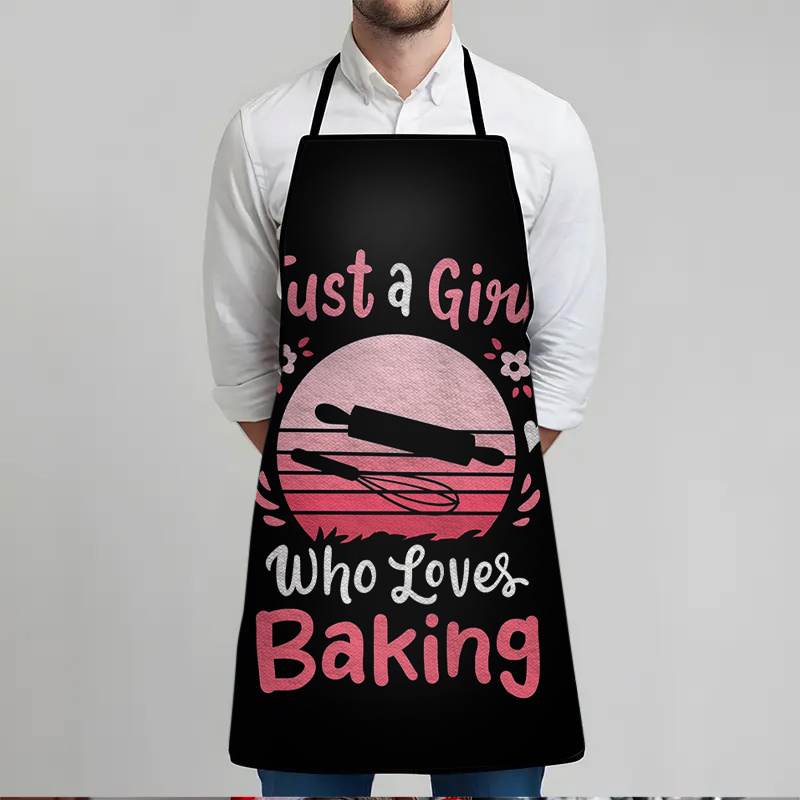 1. Baking Girl Print Apron - B – Kitchen Baking Background Bewertung und Preis