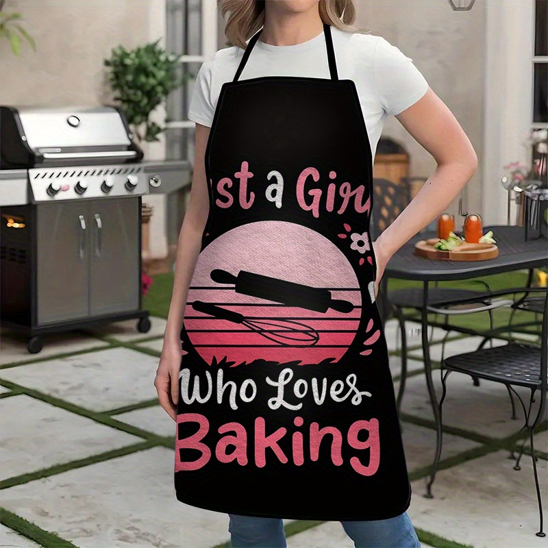 1. Baking Girl Print Apron - B – Kitchen Baking Background Bewertung und Preis