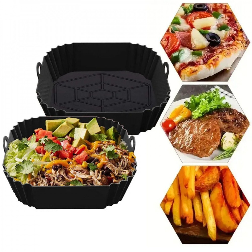 1Pc Silicone Air Fryer Pot Tra – Kitchen Baking Pan Bewertung und Preis