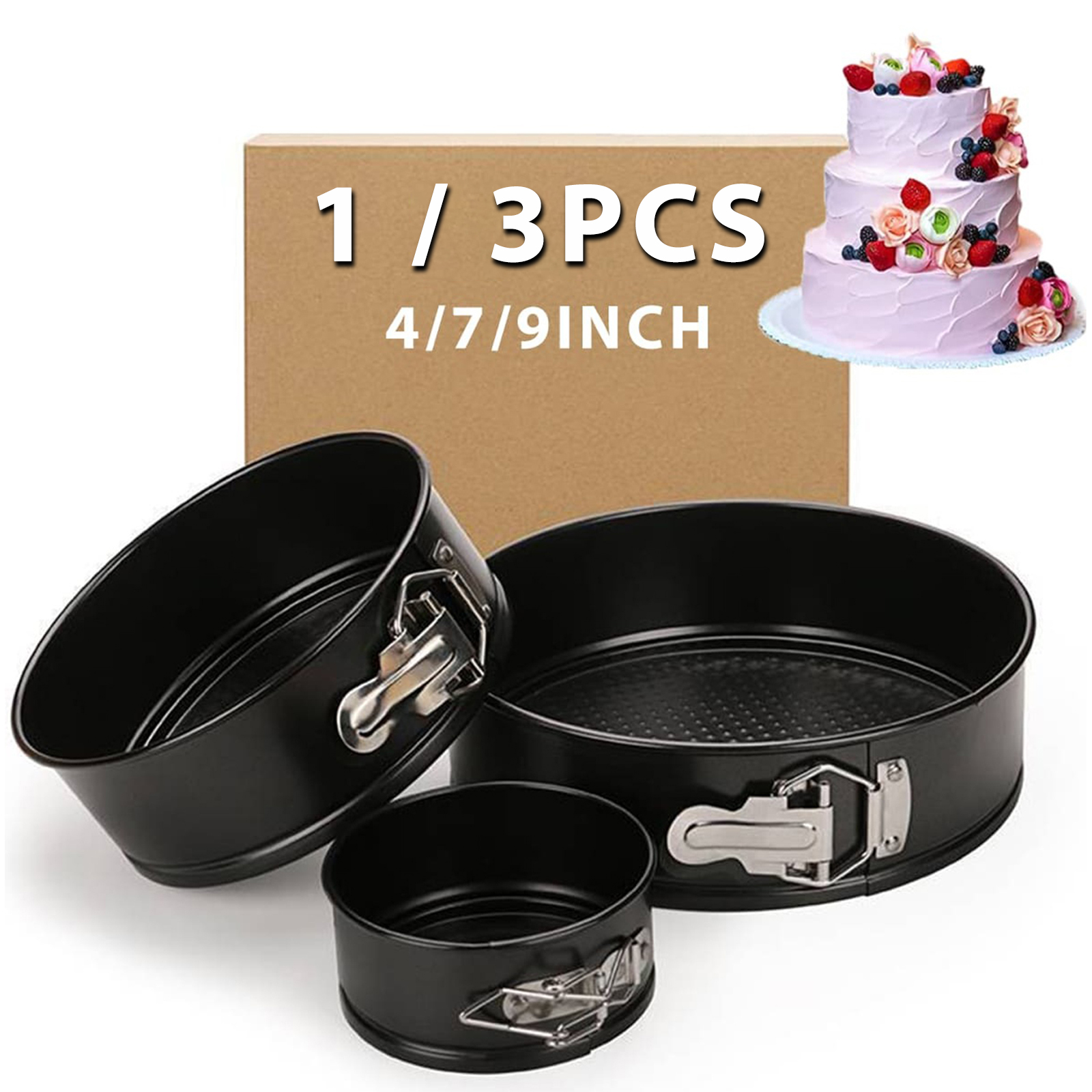 1PC, 3PCS Cake Pan Set, Round  – Kitchen Baking Pan Bewertung und Preis