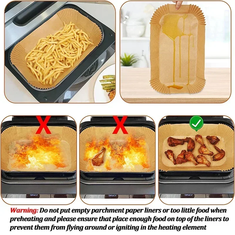Disposable Air Fryer Paper Non – Kitchen Baking Store Bewertung und Preis