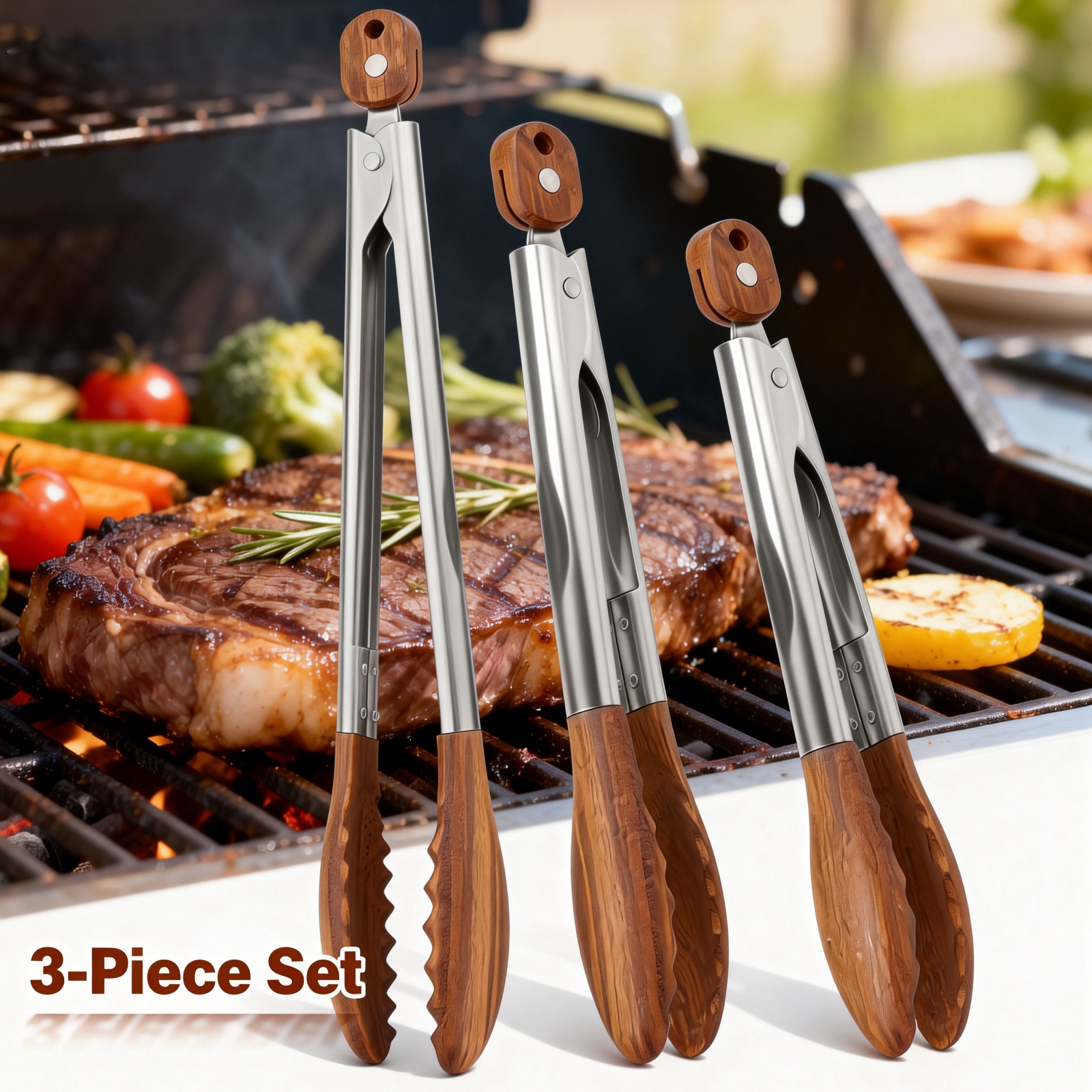 2/3 Pcs Food Tongs Walnut Wood – Kitchen Baking Store Bewertung und Preis
