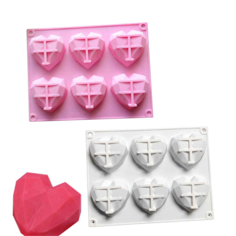 3D 6 Cavity Diamond Love Silic – Kitchen Baking Store Bewertung und Preis