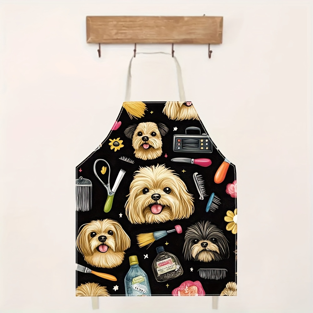 1pc Funny Dog Groomer Apron wi – Kitchen Baking Background Bewertung und Preis