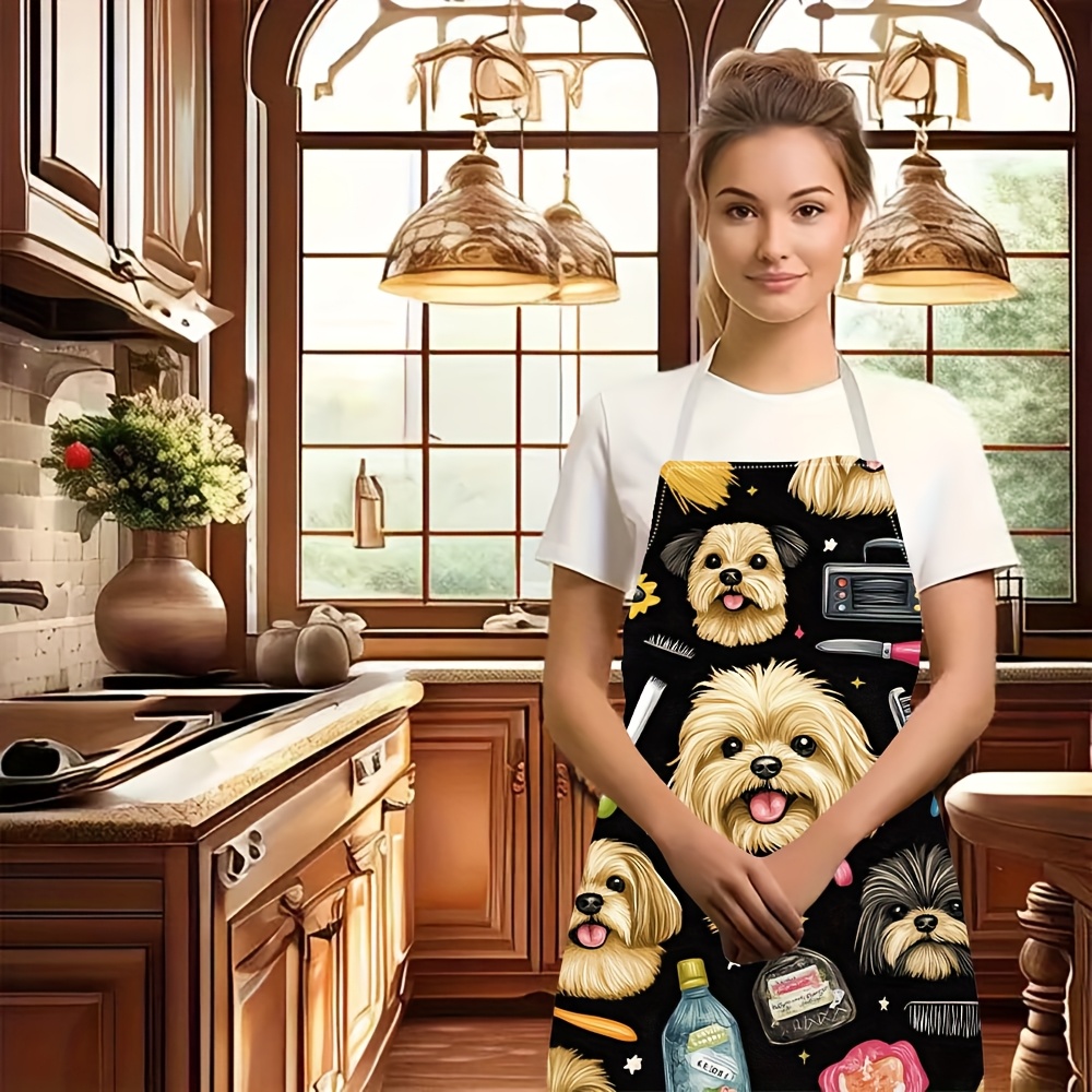 1pc Funny Dog Groomer Apron wi – Kitchen Baking Background Bewertung und Preis