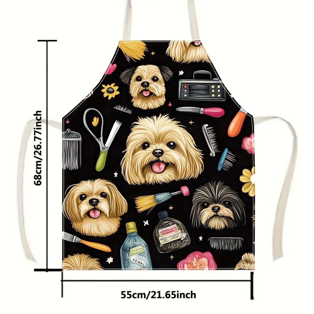 1pc Funny Dog Groomer Apron wi – Kitchen Baking Background Bewertung und Preis