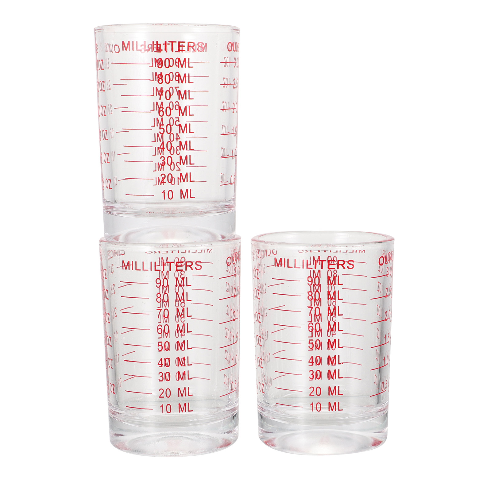 3Pcs Reusable Glass Measuring  – Kitchen And Baking Tools Bewertung und Preis