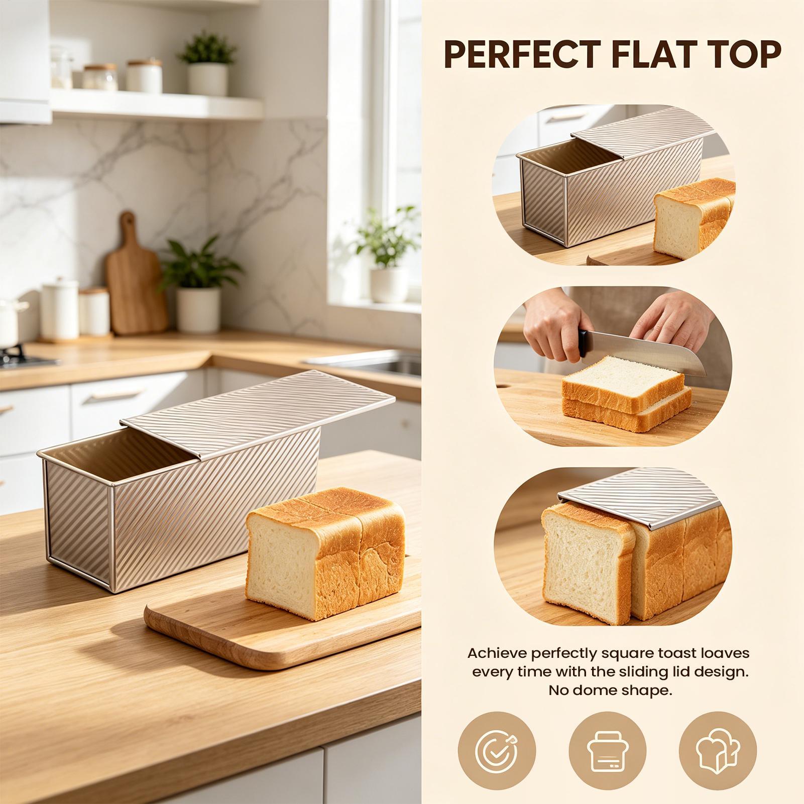 Loaf Pan With Lid Corrugated C – Kitchen Baking Pan Bewertung und Preis