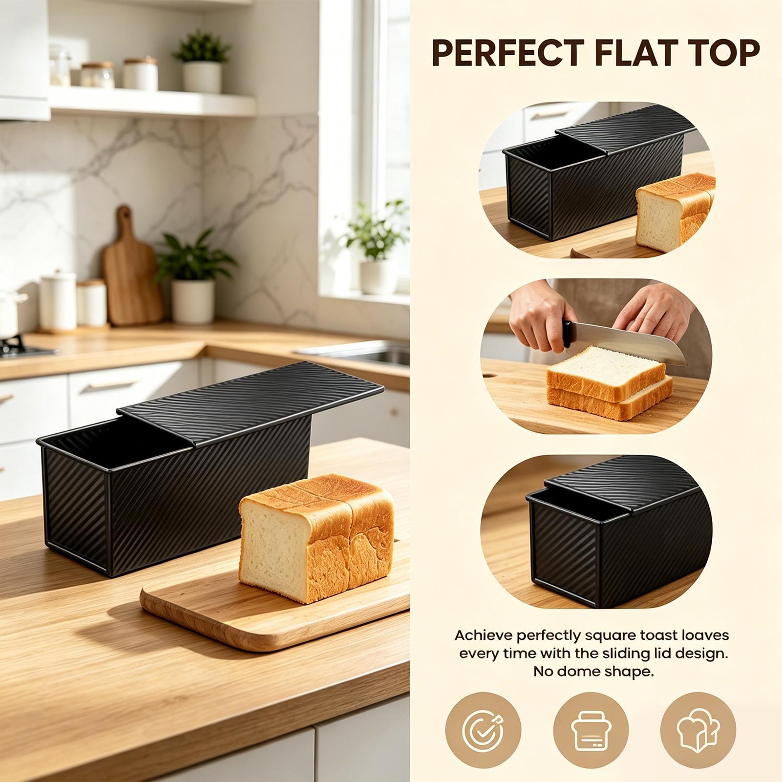Loaf Pan With Lid Corrugated C – Kitchen Baking Pan Bewertung und Preis