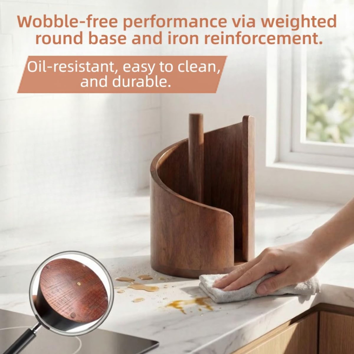 Natural Wood Kitchen Paper Tow – Kitchen Baking Paper Holder Bewertung und Preis