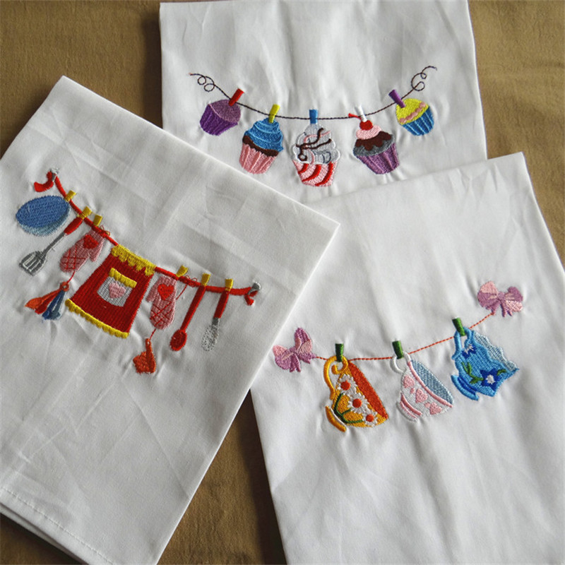 1Pc Home Embroidered Napkin Ba – Kitchen Baking Background Bewertung und Preis