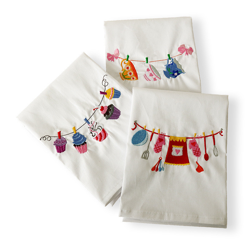 1Pc Home Embroidered Napkin Ba – Kitchen Baking Background Bewertung und Preis