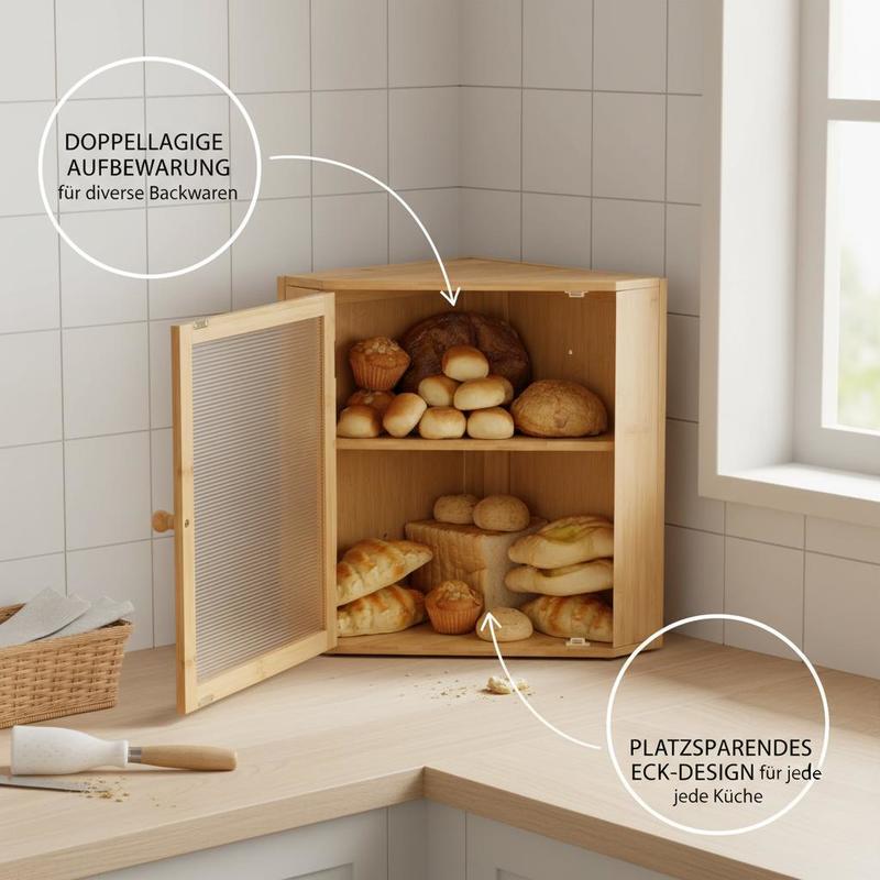 Corner Bread Box for Kitchen C – Kitchen Baking Counter Bewertung und Preis