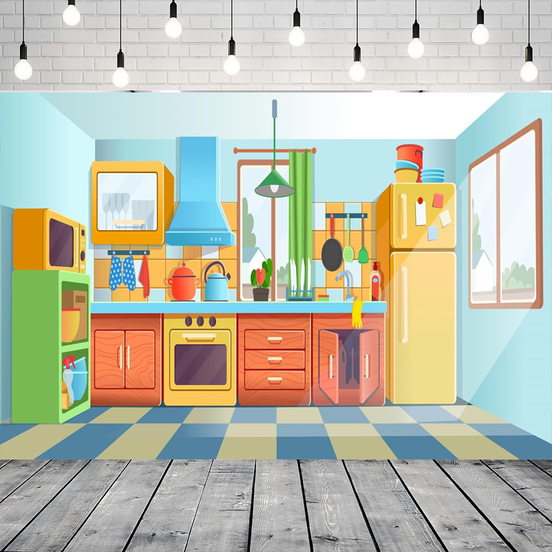 Photography Backdrop For Kids  – Kitchen Baking Background Bewertung und Preis