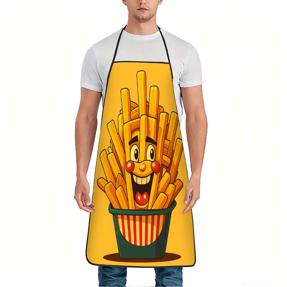 Cute French Fry Face Apron Fas – Kitchen Baking Background Bewertung und Preis