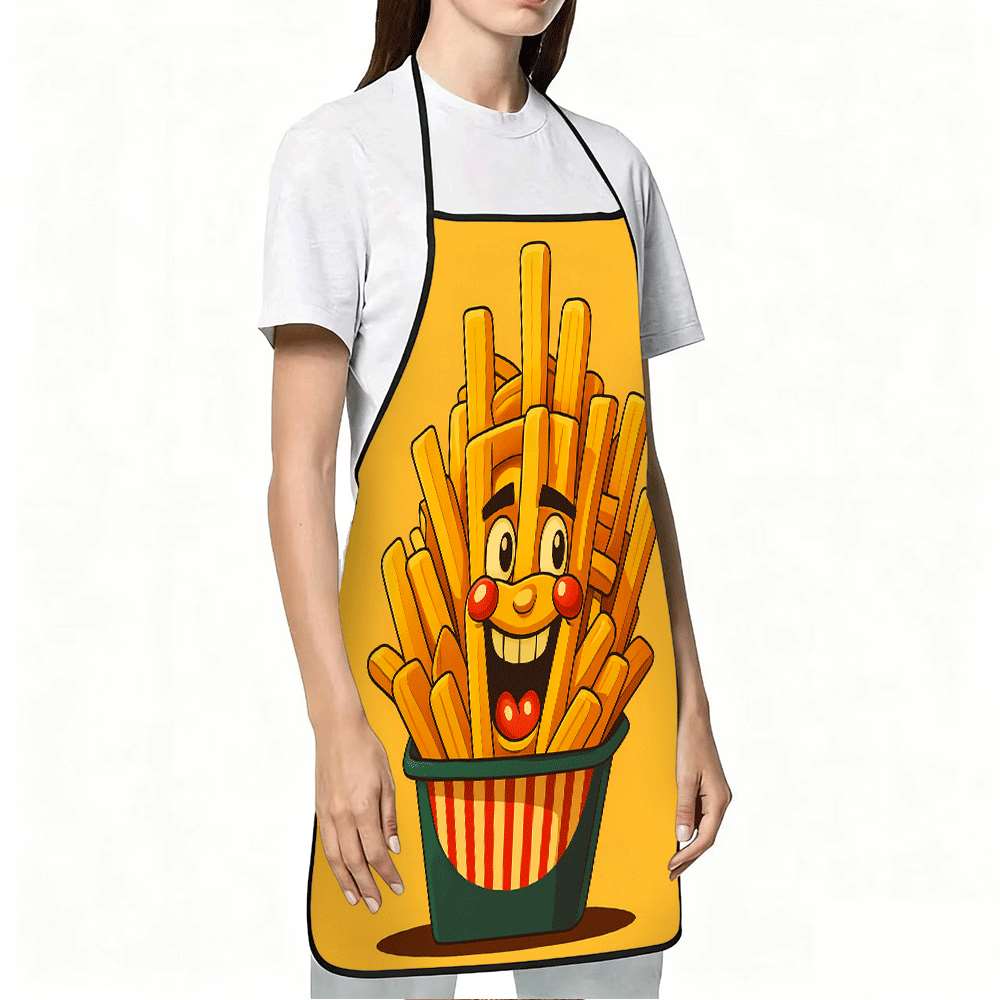 Cute French Fry Face Apron Fas – Kitchen Baking Background Bewertung und Preis
