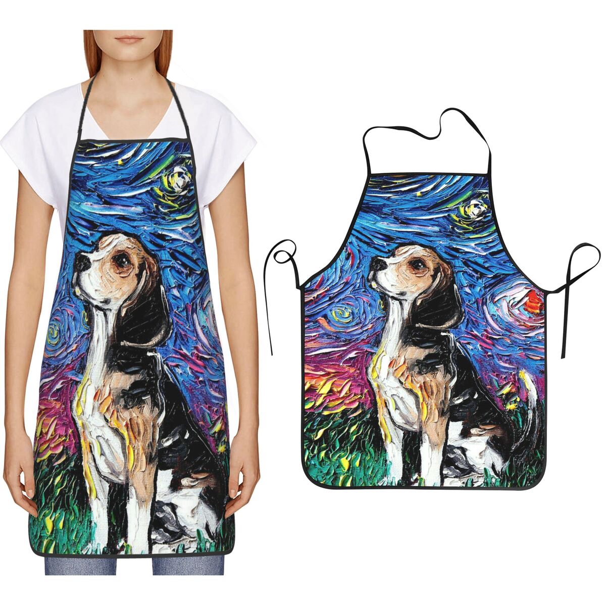 Oil Painting Style Starry Sky  – Kitchen Baking Background Bewertung und Preis
