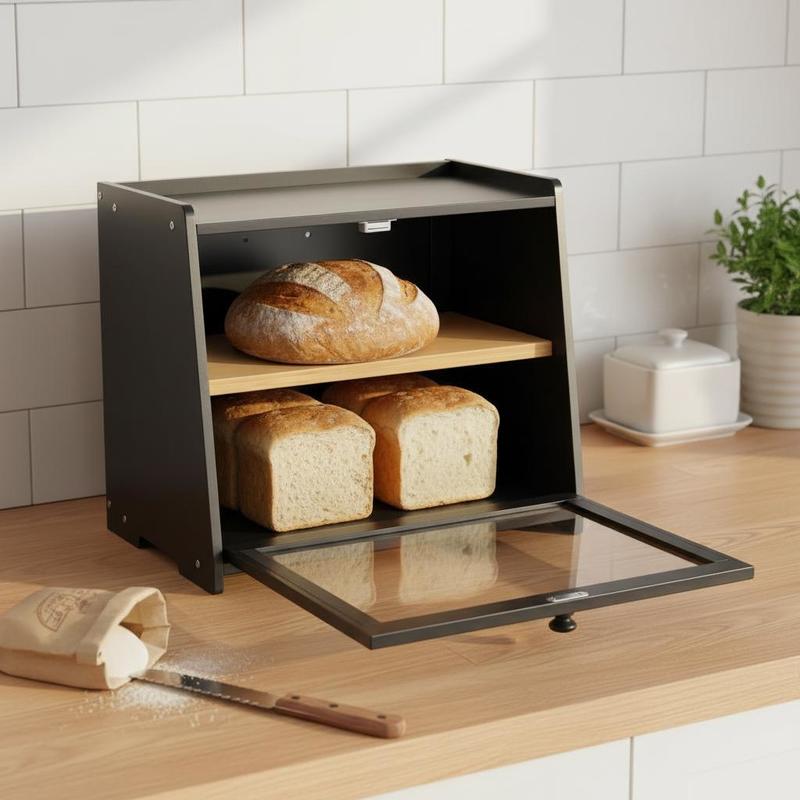 Double Layer Bread Box for Kit – Kitchen Baking Counter Bewertung und Preis