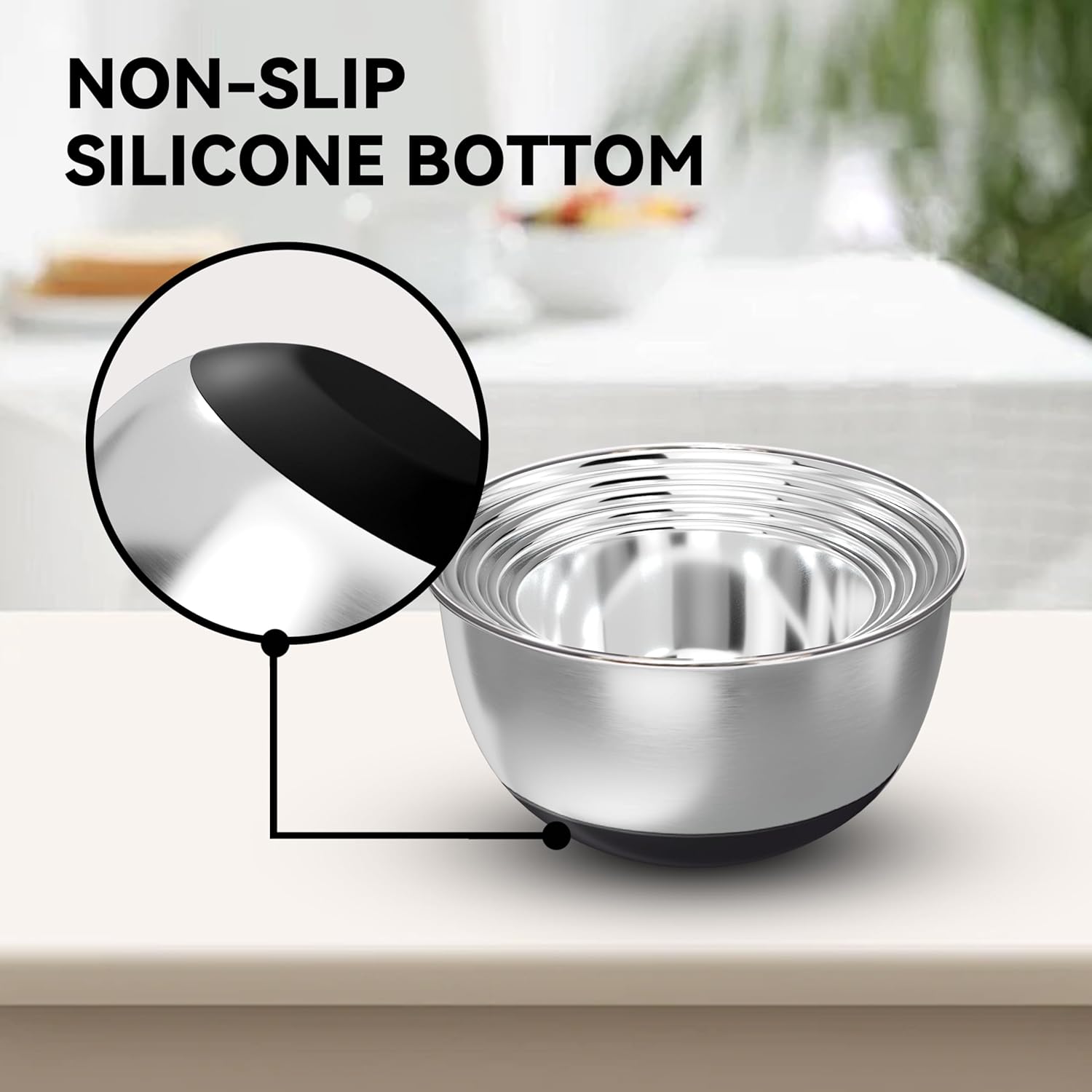 Stainless Steel Mixing Bowls w – Kitchen Baking Set Bewertung und Preis