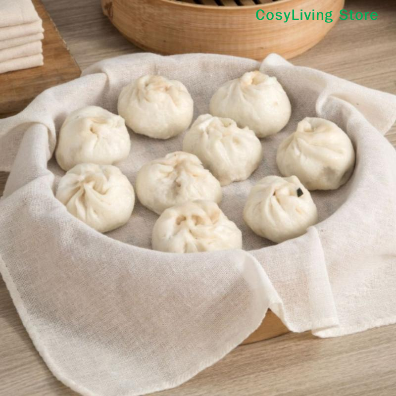3Pcs Pure Round Cotton Steamer – Kitchen Baking Drawer Bewertung und Preis