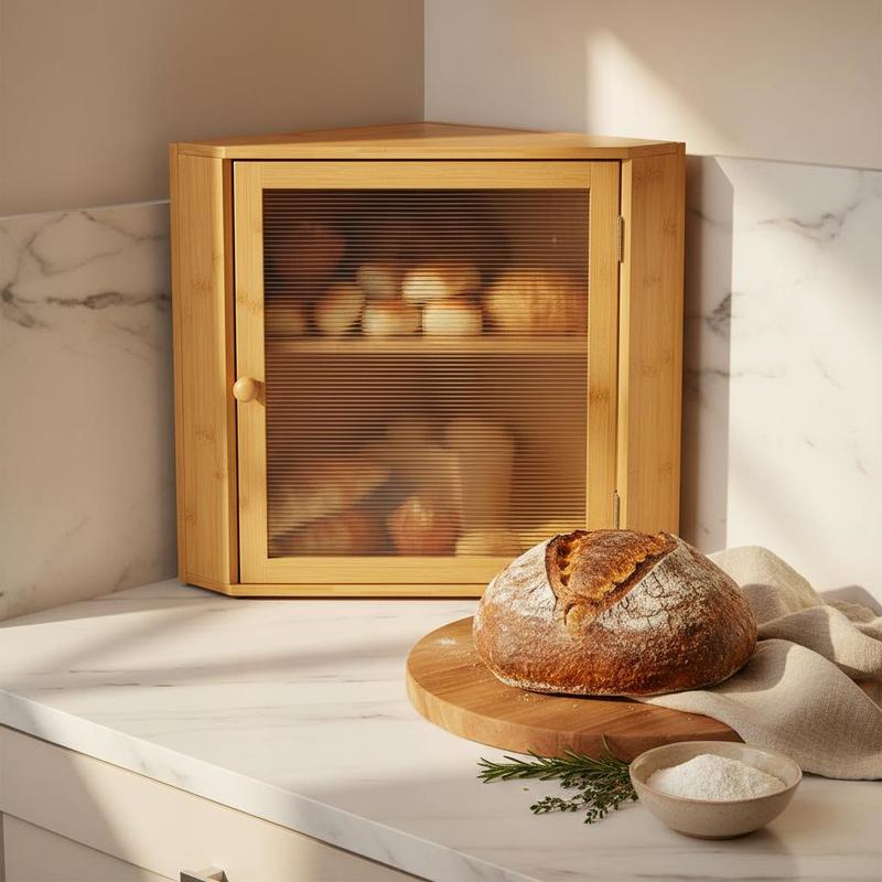 Corner Bread Box for Kitchen C – Kitchen Baking Counter Bewertung und Preis