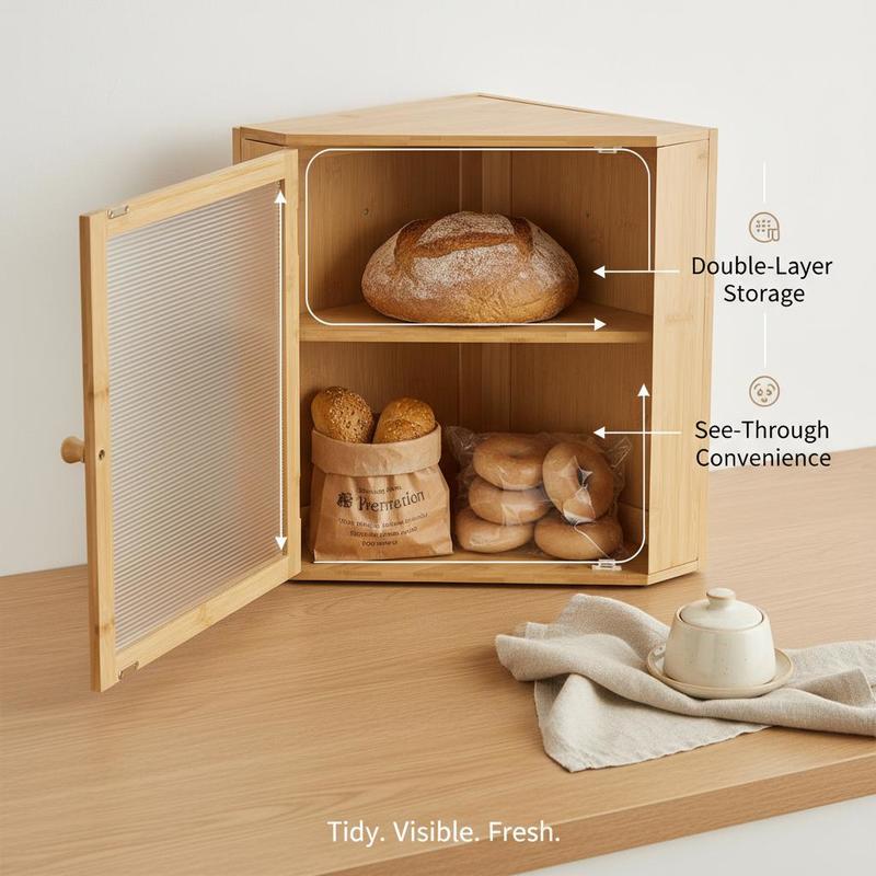 Corner Bread Box for Kitchen C – Kitchen Baking Counter Bewertung und Preis