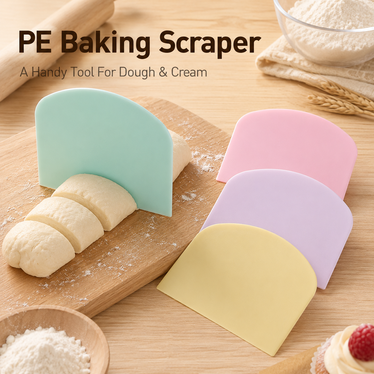 Flexible PE Dough Scraper, Bak – Bench Scraper Dough Bewertung und Preis