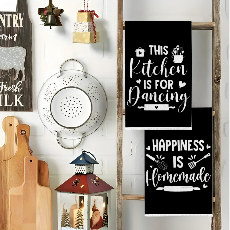 2Pcs, Kitchen Towels with Fun  – Kitchen Baking Background Bewertung und Preis