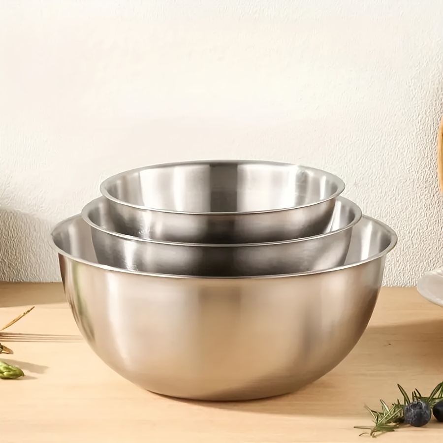 3pcs Stainless Steel Salad Bow – Kitchen Baking Store Bewertung und Preis