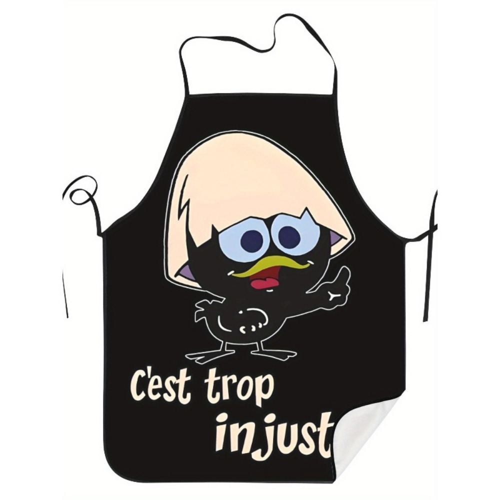 Cartoon Chicken Print Apron Bl – Kitchen Baking Background Bewertung und Preis