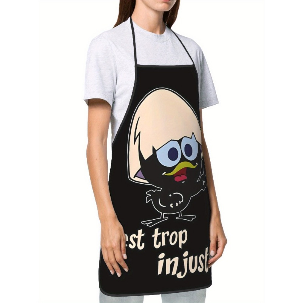 Cartoon Chicken Print Apron Bl – Kitchen Baking Background Bewertung und Preis