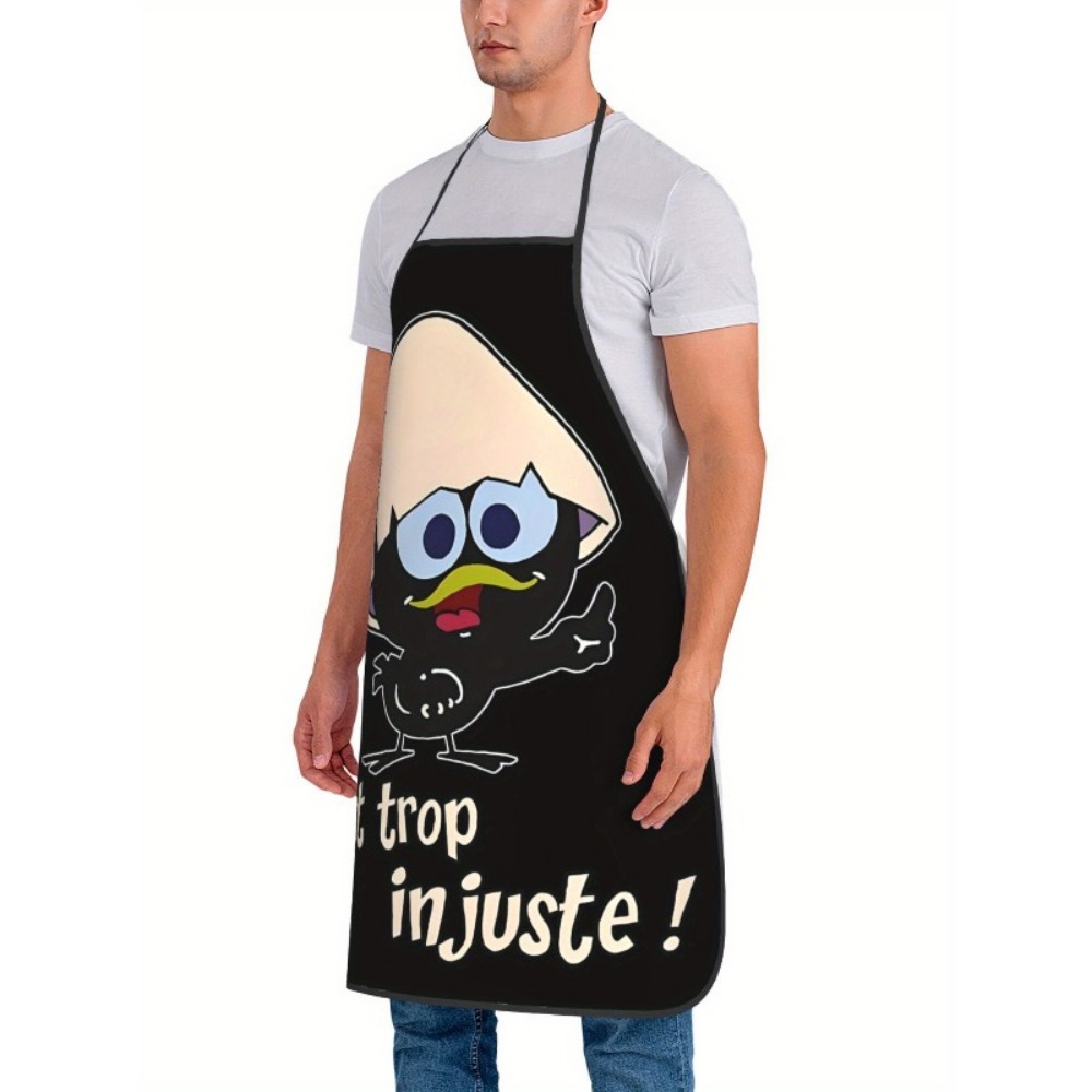 Cartoon Chicken Print Apron Bl – Kitchen Baking Background Bewertung und Preis