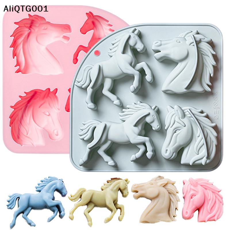 4-Cavity 3D Horse Silicone Mol – Kitchen And Baking Tools Bewertung und Preis